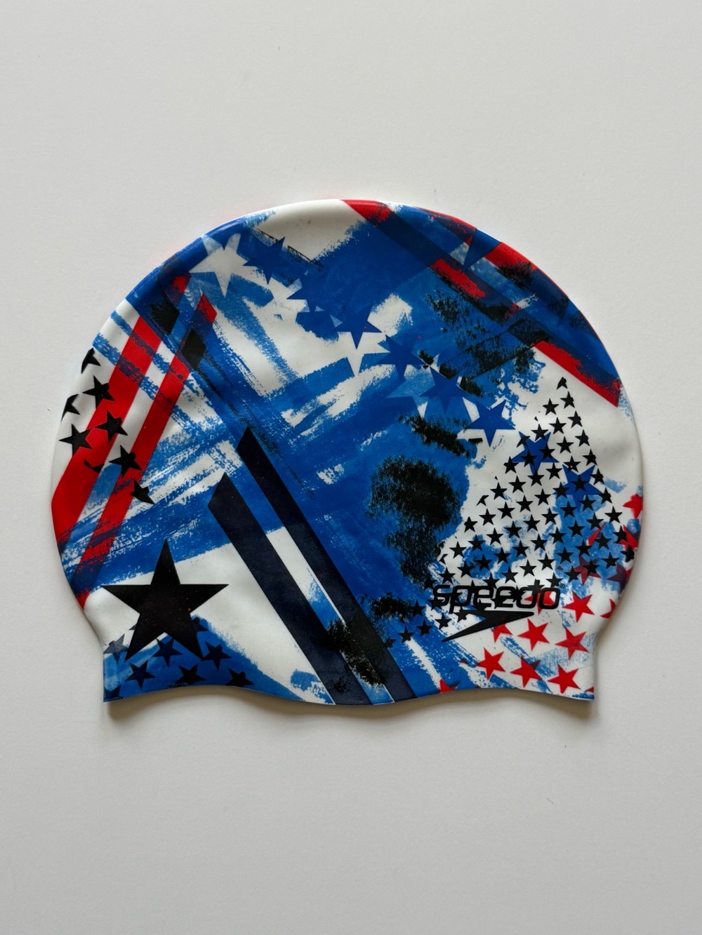Speedo Adult Unisex Home of Fast Phelps Stars & Stripes Graphic Silicone Cap-O/S
